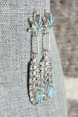 Turquoise & Sterling Silver Earrings - Rena Cachini