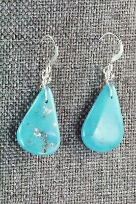 Turquoise & Sterling Silver Earrings - Navajo