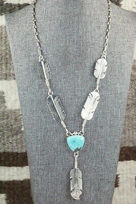 Turquoise & Sterling Silver Necklace - Gilbert Smith