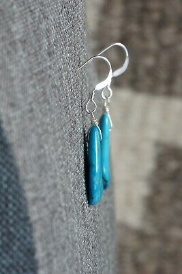 Navajo Turquoise & Sterling Silver Earrings - Native American