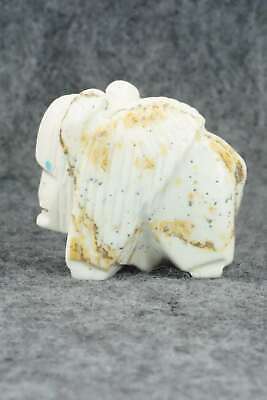 Buffalo Zuni Fetish Carving - Gilbert Lonjose