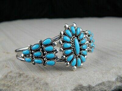 Zuni Turquoise & Sterling Silver Bracelet - Lorriane Waatsa - High Lonesome Trading
