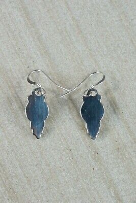 Lapis & Sterling Silver Earrings - Elaine Shirley - Navajo - High Lonesome Trading