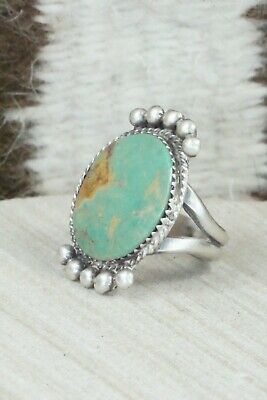 Turquoise & Sterling Silver Ring - Selina Warner - Size 7.25
