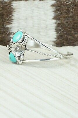 Turquoise & Sterling Silver Bracelet - Michael Calladitto