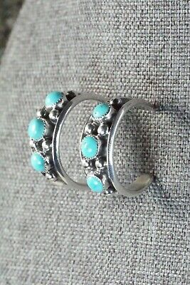 Turquoise & Sterling Silver Earrings - Paul Largo - High Lonesome Trading
