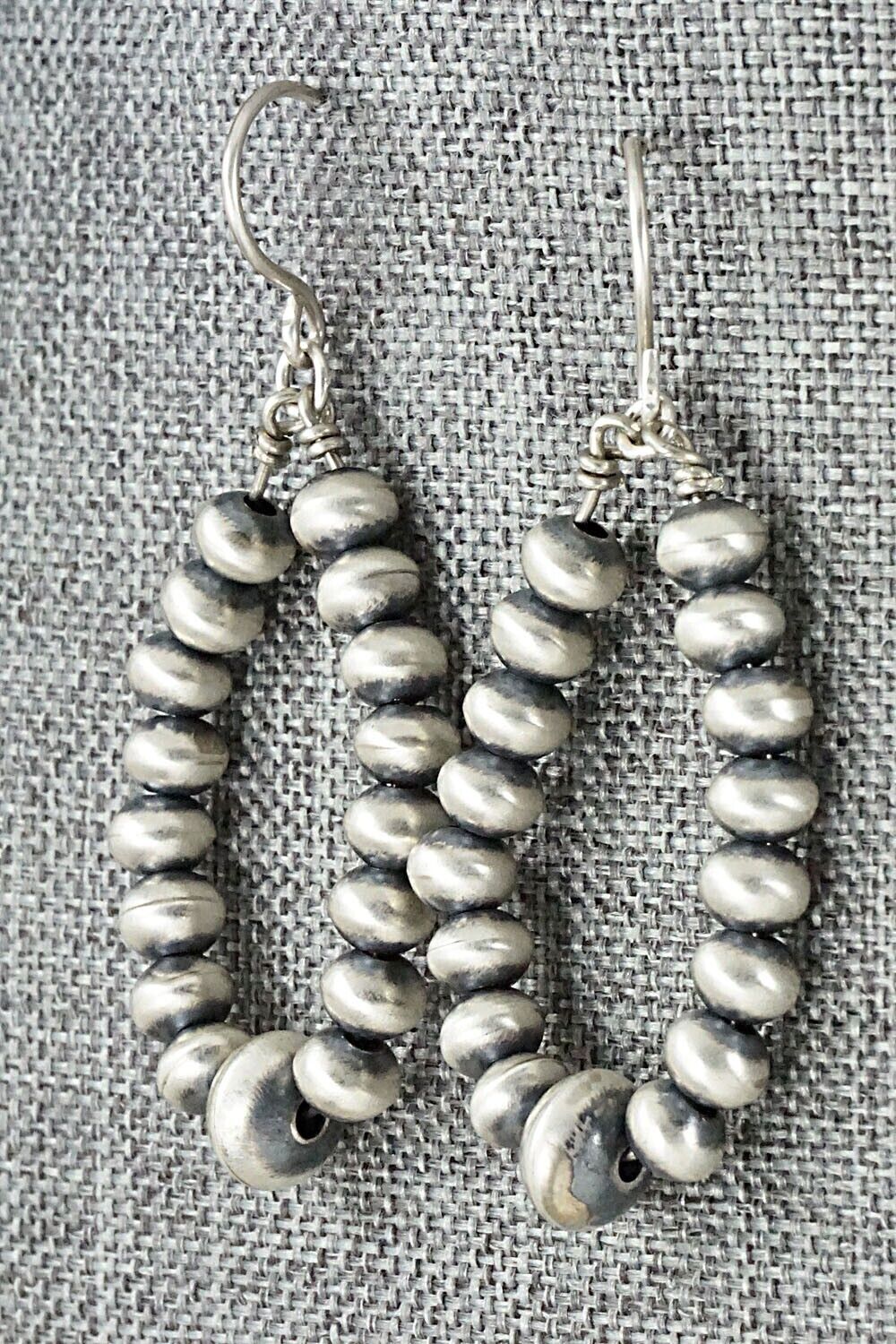 Sterling Silver Navajo Pearl Earrings - Jan Mariano