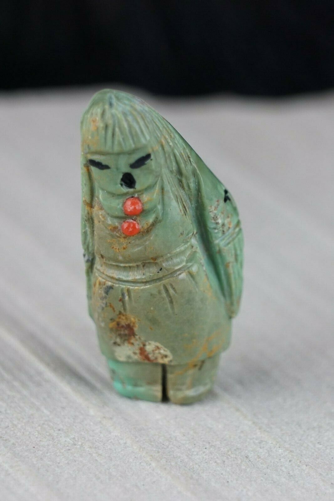 Corn Maiden Zuni Fetish Carving - Sandra Quandelacy - High Lonesome Trading