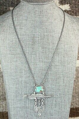 Turquoise & Sterling Silver Necklace - Angela Martin