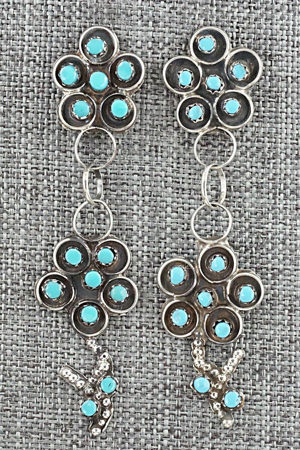 Turquoise & Sterling Silver Earrings - Marlon Quam