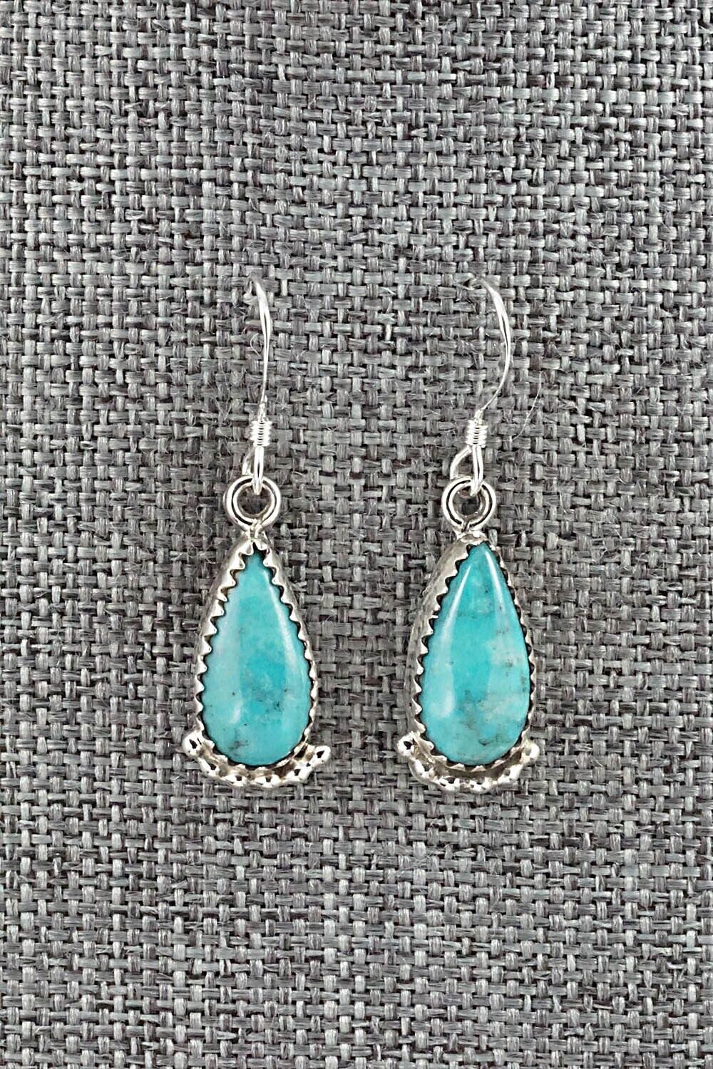 Turquoise & Sterling Silver Earrings - Emery Spencer