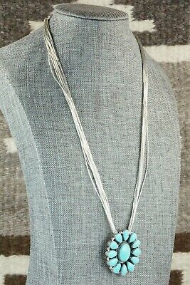 Kingman Turquoise & Liquid Silver Necklace - Greg Yazzie