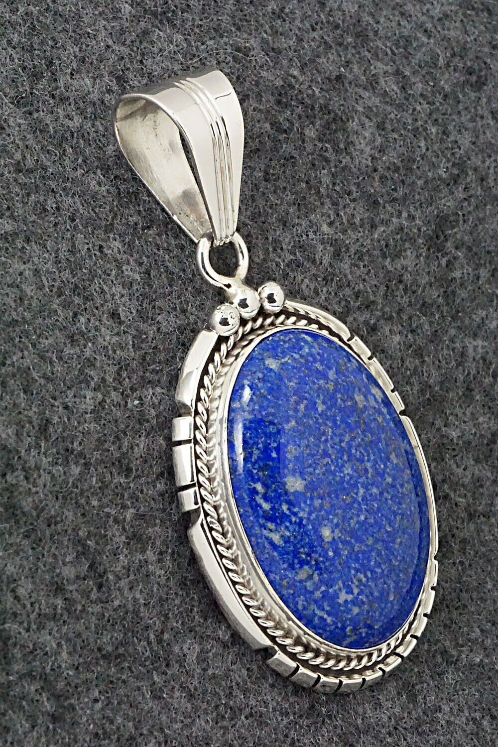 Lapis & Sterling Silver Pendant - Samuel Yellowhair