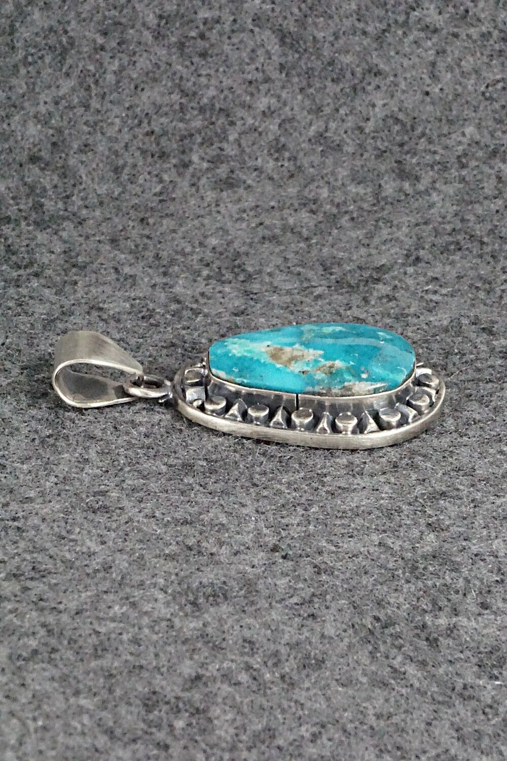 Turquoise and Sterling Silver Pendant - Sharon McCarthy