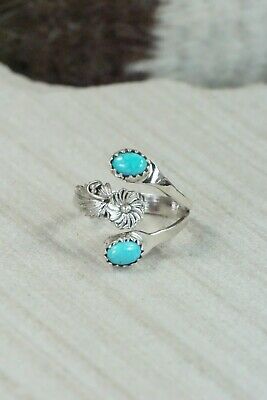 Turquoise and Sterling Silver Ring - Harris Largo - Size 6