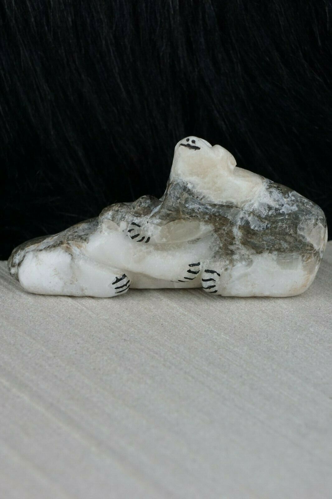 Bear Zuni Fetish Carving - Rick Kallestewa - High Lonesome Trading
