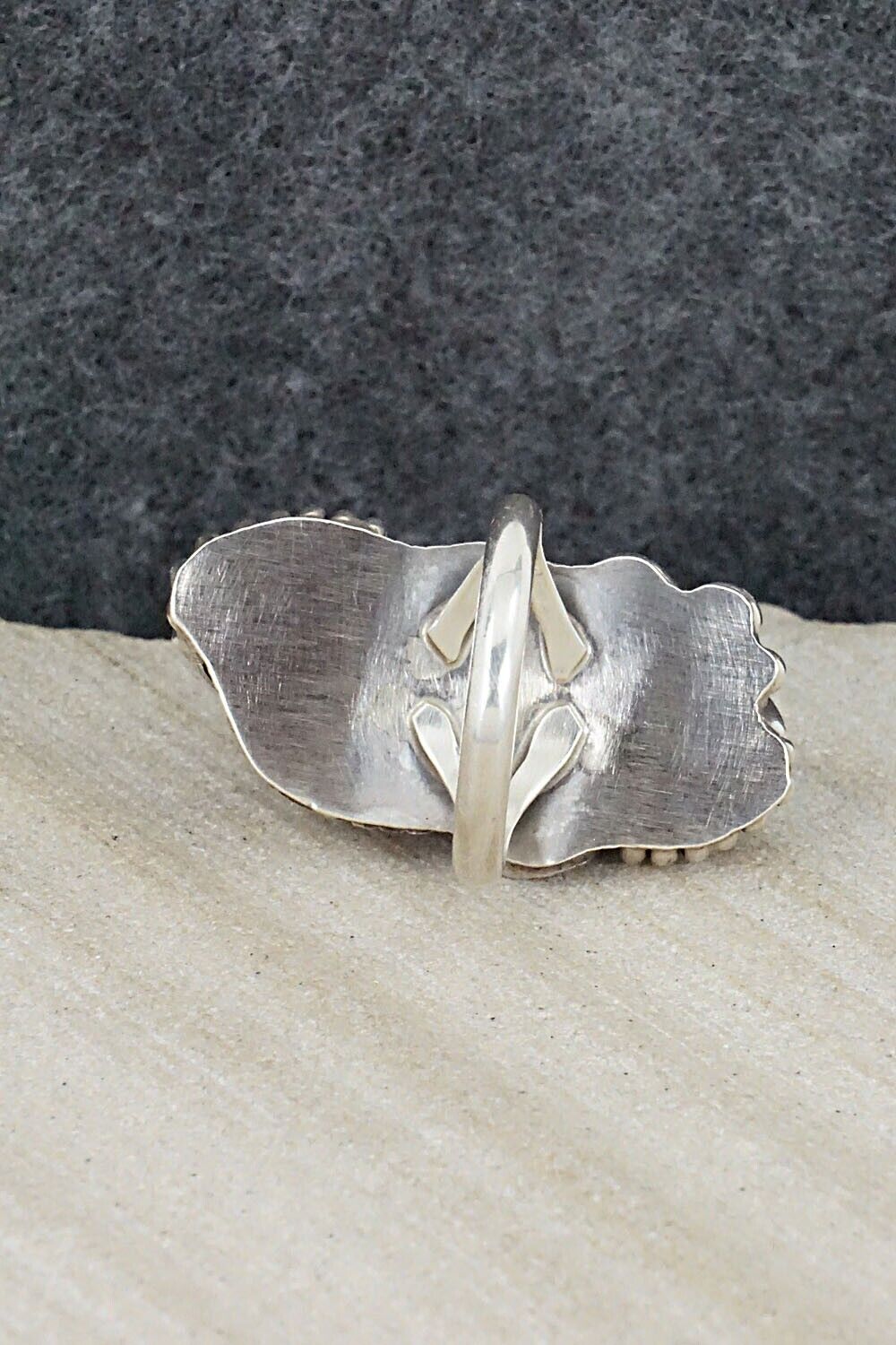 Onyx & Sterling Silver Ring - Max Calladitto - Size 5