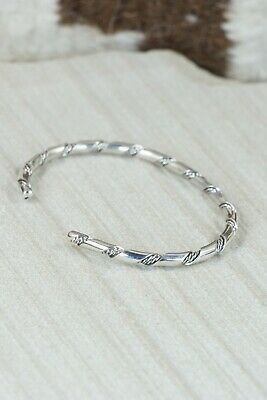 Navajo Sterling Silver Bracelet - Elaine Tahe