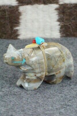 Wolf Zuni Fetish Carving - Stewart Alanzo