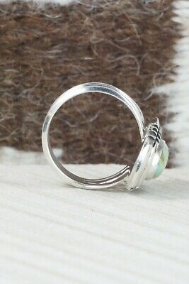 Turquoise & Sterling Silver Ring - Andrew Vandever - Size 10.25
