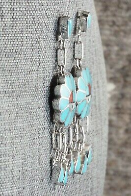 Turquoise & Sterling Silver Earrings - Burdian Soseeah