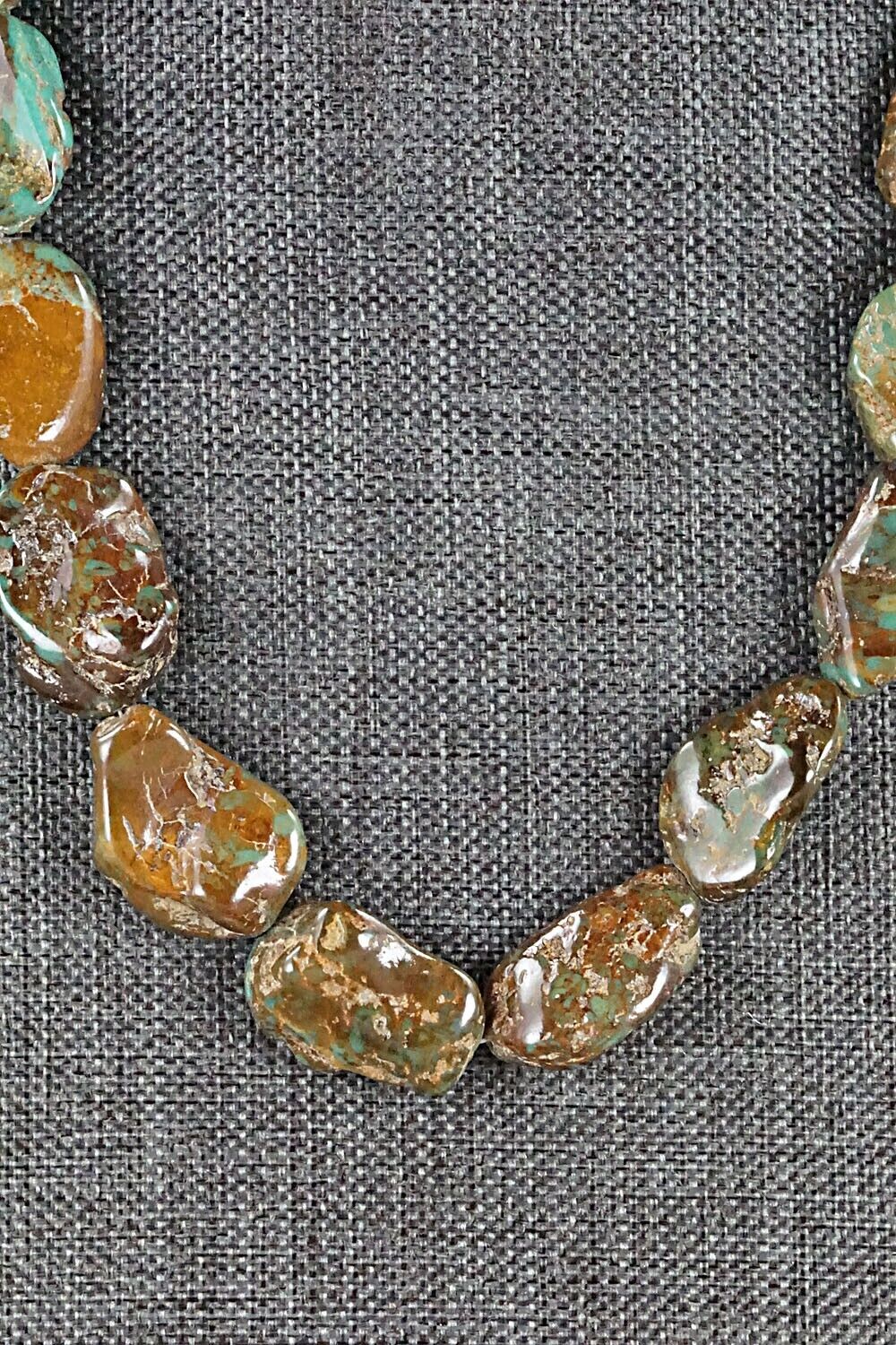 Turquoise and Sterling Silver Necklace - Louise Joe
