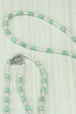 Turquoise & Sterling Silver Rosary - Navajo