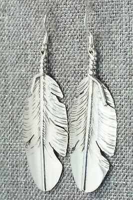 Sterling Silver Feather Earrings - Ben Begay