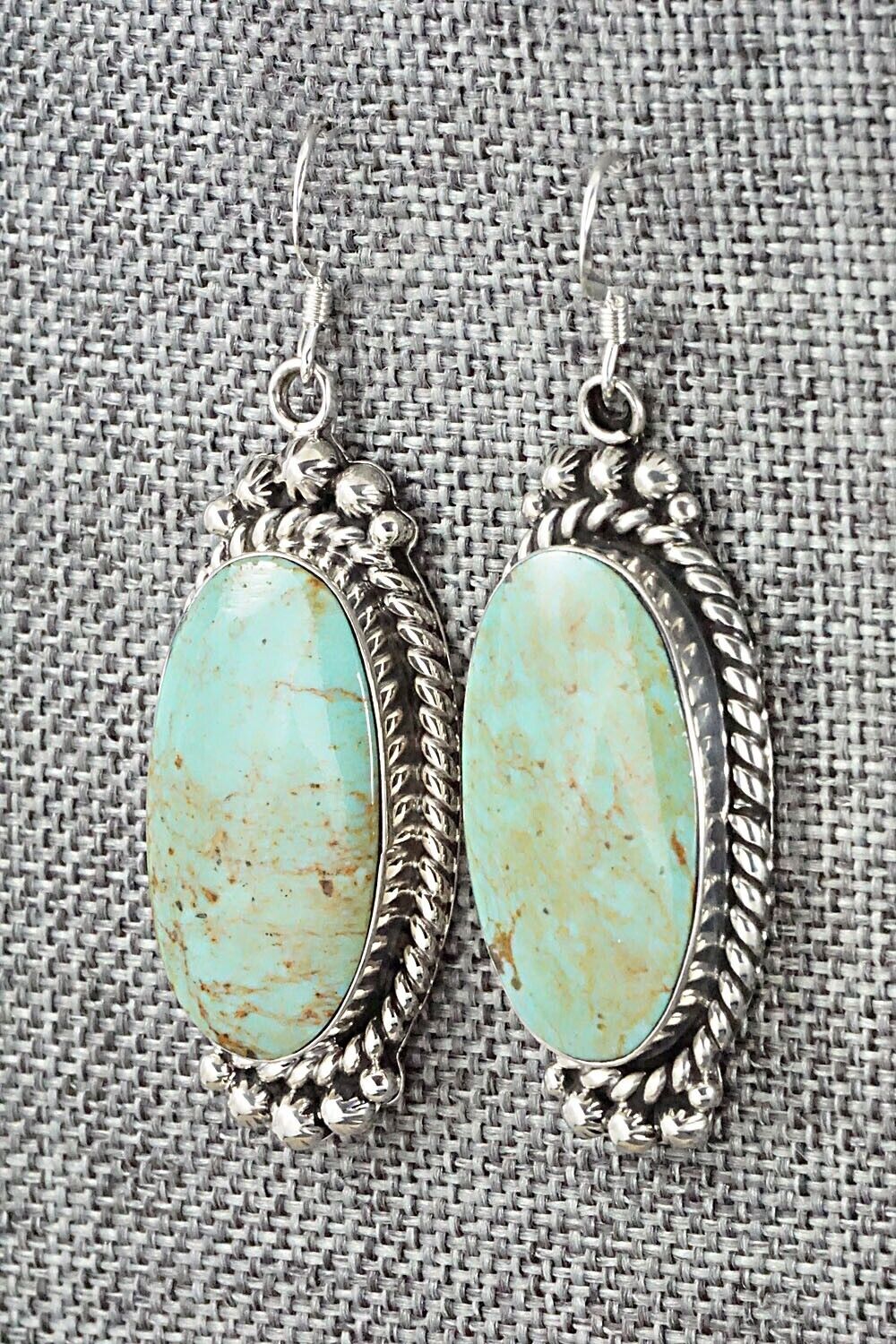 Turquoise & Sterling Silver Earrings - Gregg Yazzie