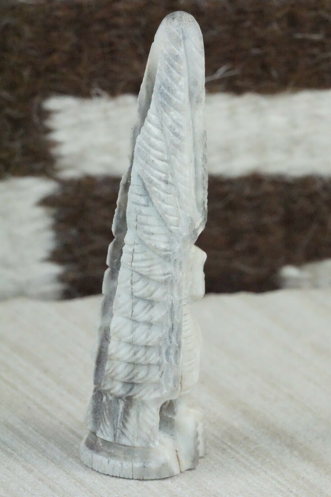 Owl Zuni Fetish Carving - Garrick Weeka