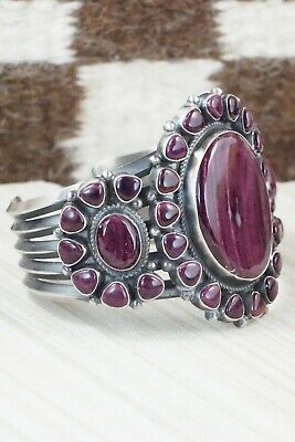 Spiny Oyster & Sterling Silver Bracelet - Anthony Skeets
