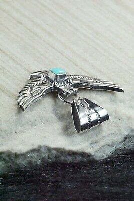 Turquoise & Sterling Silver Pendant - Kay Delgarito
