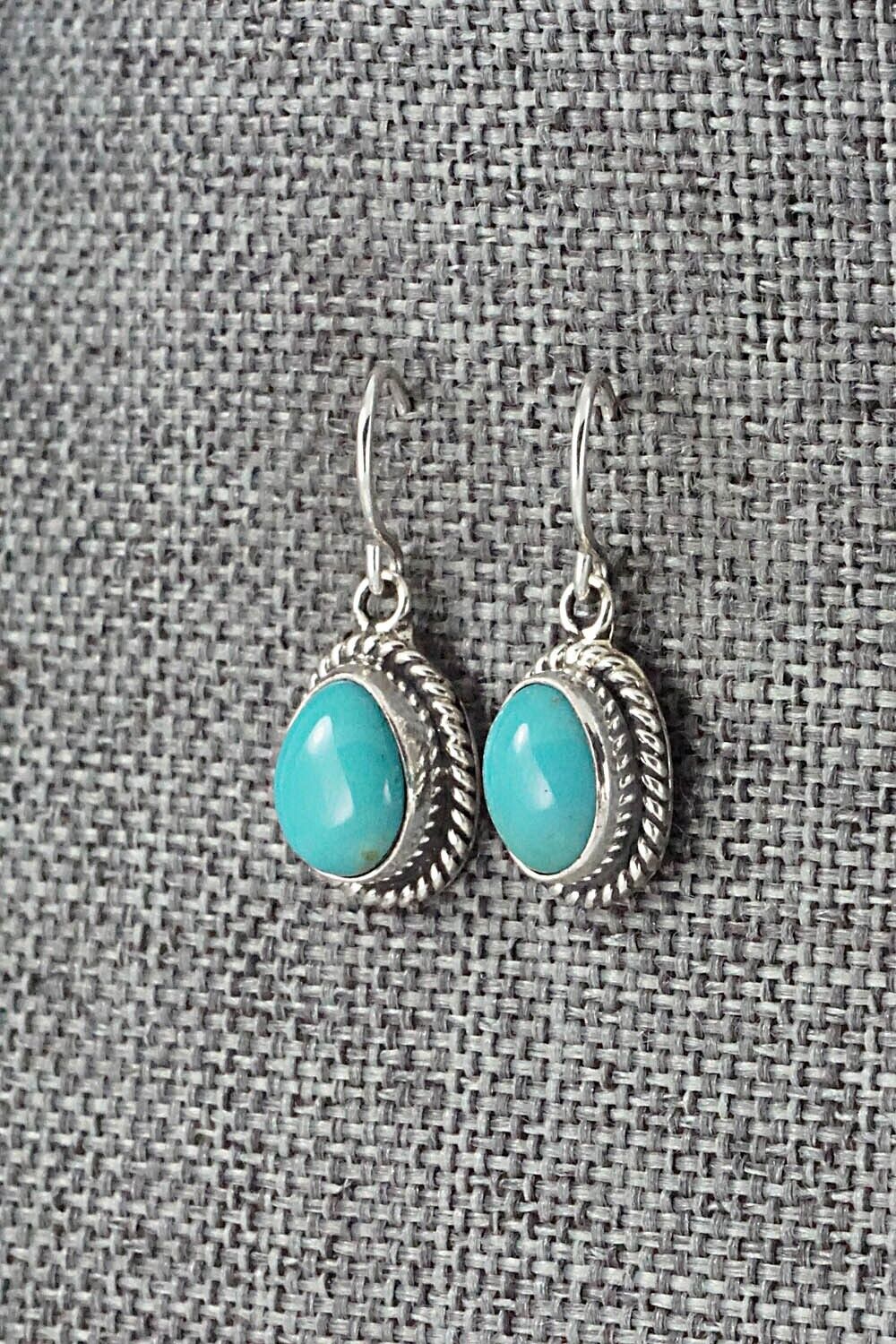 Turquoise & Sterling Silver Earrings - Rosemary Saunders