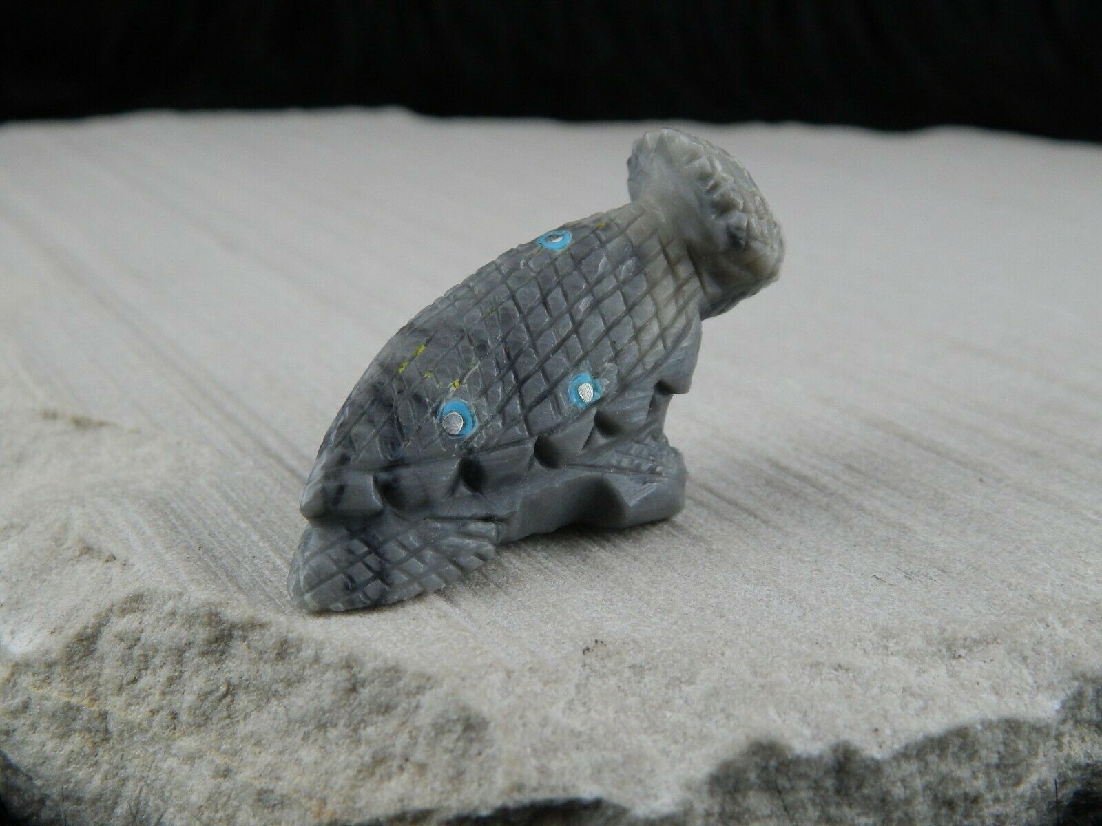Lizard Zuni Fetish Carving - Kevin Allapowa - High Lonesome Trading