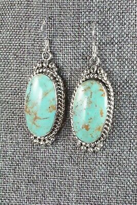 Turquoise & Sterling Silver Earrings - Greg Yazzie