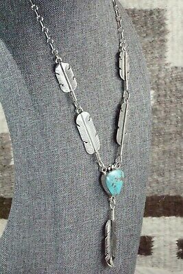 Turquoise & Sterling Silver Necklace - Gilbert Smith
