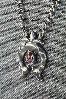 Spiny Oyster & Sterling Silver Necklace - Sharon McCarthy
