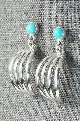 Turquoise & Sterling Silver Earrings - James Bahe