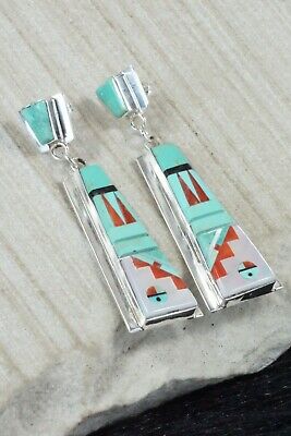 Multi Stone & Sterling Silver Earrings - Patty Edaakie