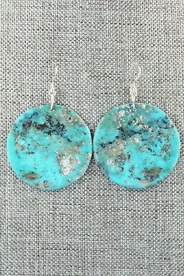 Turquoise & Sterling Silver Earrings - Lupe Lovato