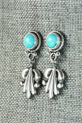 Turquoise & Sterling Silver Earrings - Sharon McCarthy