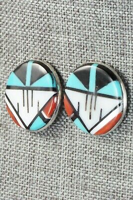 Multi Stone & Sterling Silver Earrings - Leif Esalio