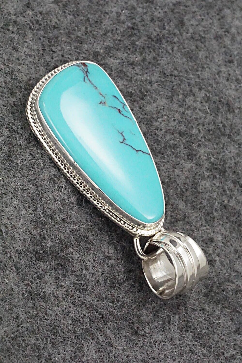 Turquoise and Sterling Silver Pendant - Sharon McCarthy