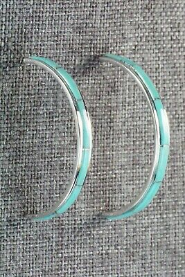 Turquoise & Sterling Silver Earrings - Jamie Johnson - High Lonesome Trading