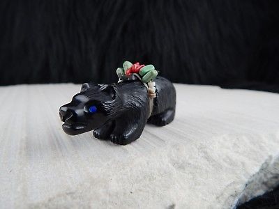 Bear Zuni Fetish Carving - Sly Walela - High Lonesome Trading