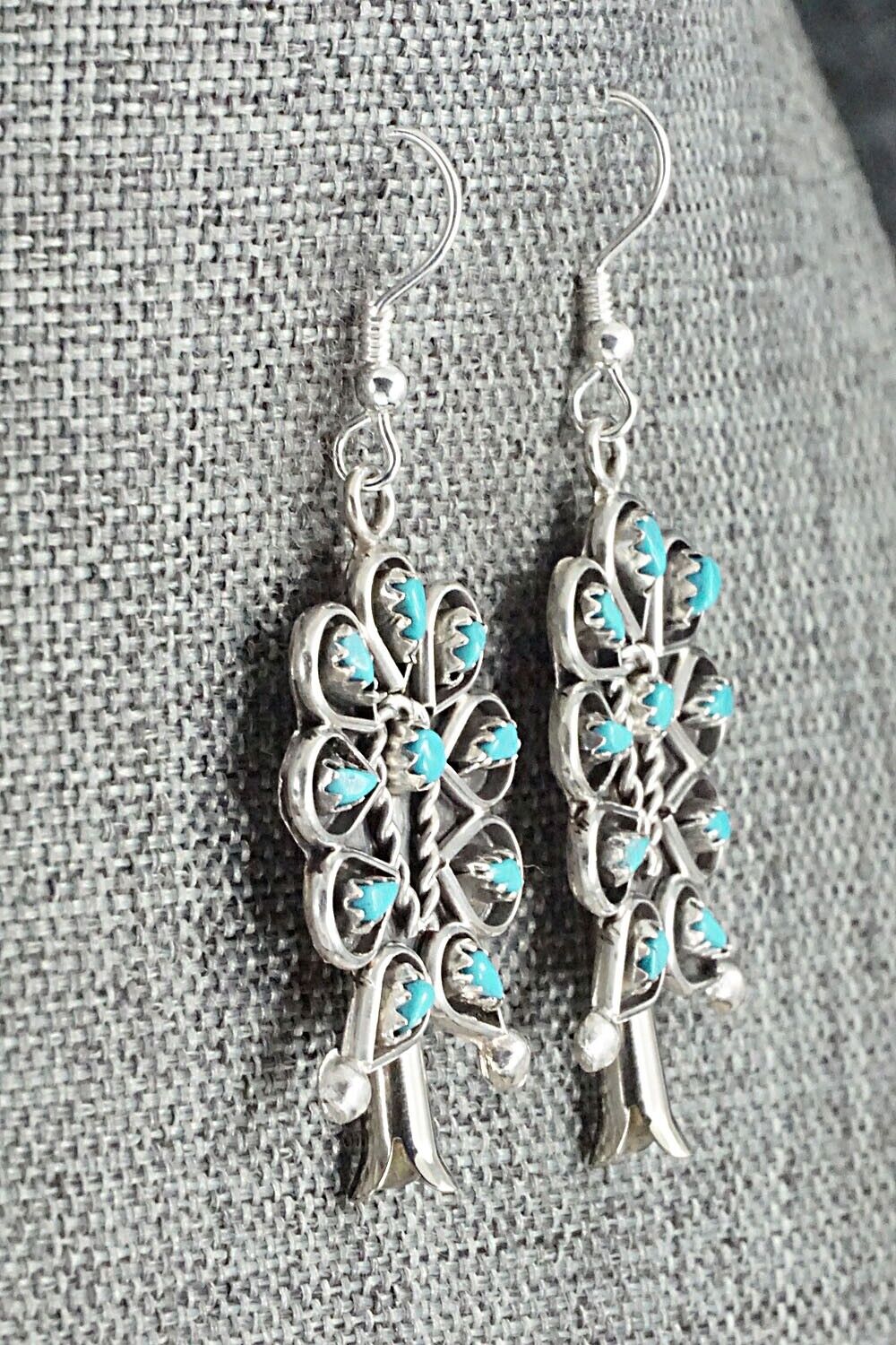 Turquoise & Sterling Silver Earrings - Tricia Leekity
