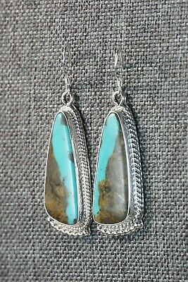 Navajo Turquoise & Sterling Silver Earrings - Sharon McCarthy