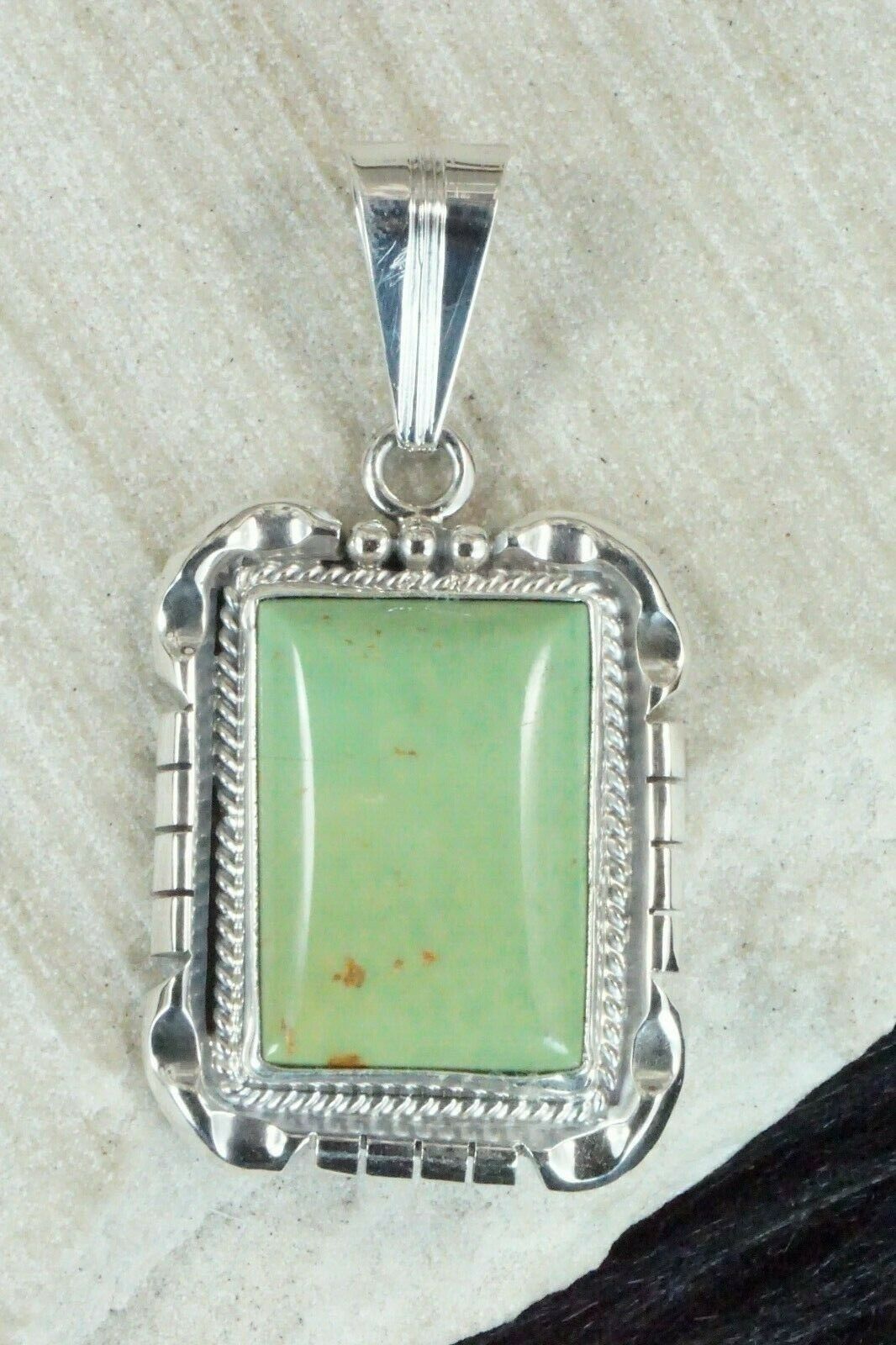 Turquoise & Sterling Silver Pendant - Samuel Yellowhair