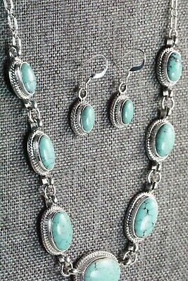 Turquoise & Sterling Silver Jewelry Set - Mark Barney