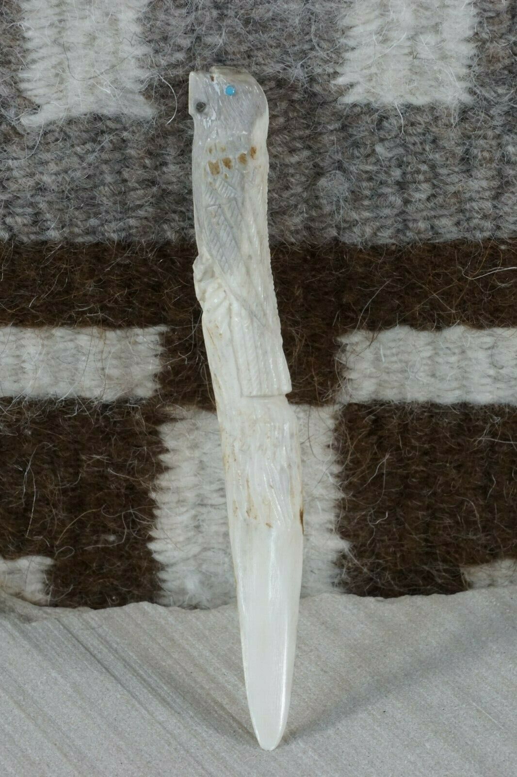 Eagle Zuni Carving - Derrick Kaamasee - High Lonesome Trading